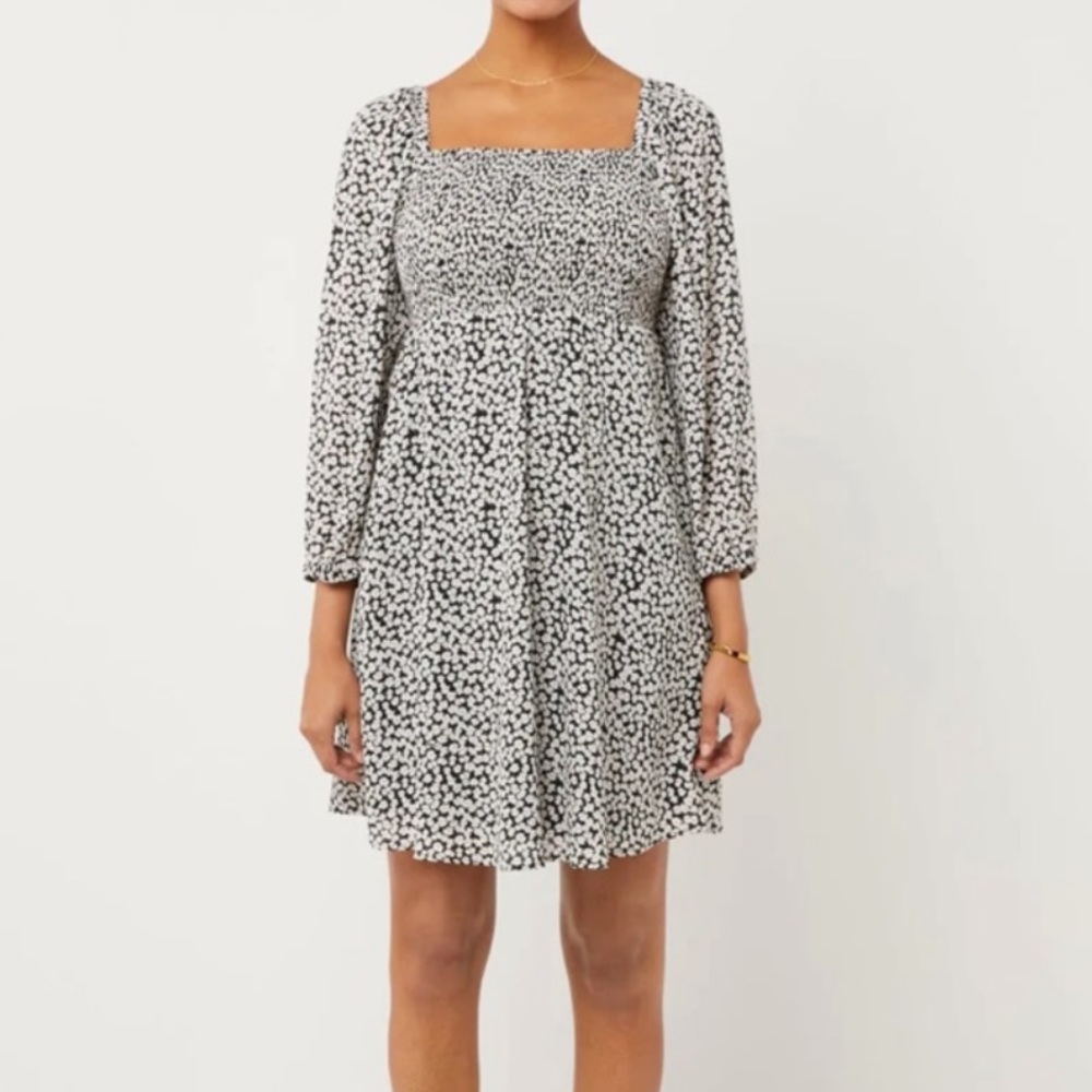 Smocked Babydoll Maternity Dress - Daisy Floral